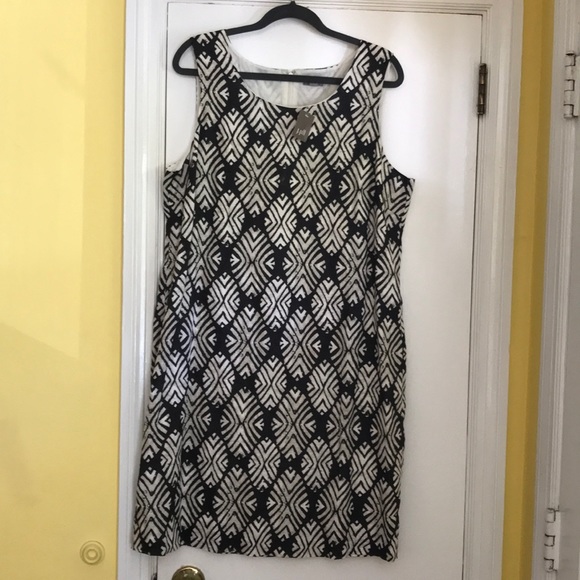 J. Jill Dresses & Skirts - JJill wood block print sheath dress J. Jill Dresses & Skirts - JJill wood block print sheath dress